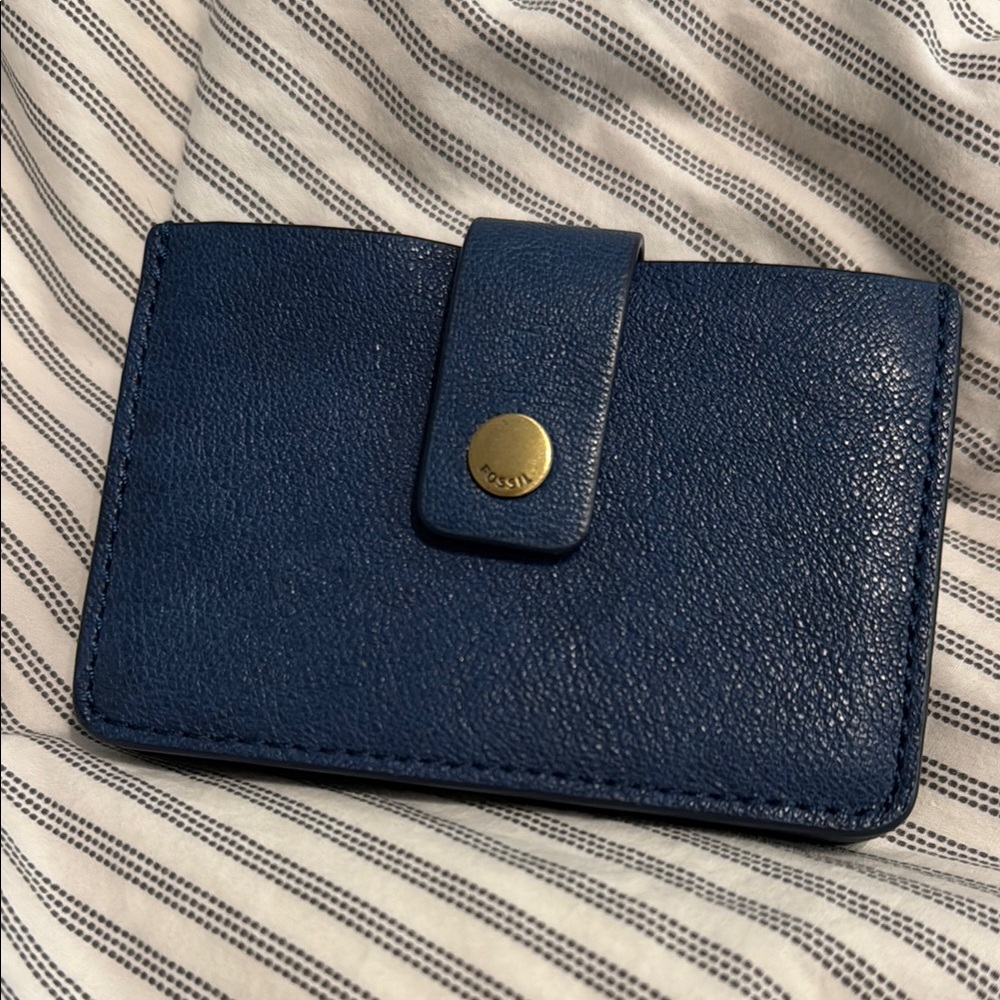 Fossil Accordion card holder wallet with coin zip